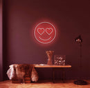 Love Eyes Neon Sign - Custom Neon Signs | LED Neon Signs | Zanvis Neon®