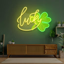 Lucky Four-Leaf Clover Saint Patrick Day LED Neon Signs - Custom Neon Signs | LED Neon Signs | Zanvis Neon®