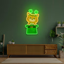 Lucky Kitty Saint Patrick Day LED Neon Signs - Custom Neon Signs | LED Neon Signs | Zanvis Neon®
