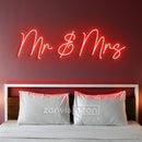 MR MRS Neon Sign - Custom Neon Signs | LED Neon Signs | Zanvis Neon®