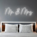 MR MRS Neon Sign - Custom Neon Signs | LED Neon Signs | Zanvis Neon®