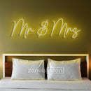MR MRS Neon Sign - Custom Neon Signs | LED Neon Signs | Zanvis Neon®