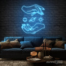Magic Hands Neon Sign - Custom Neon Signs | LED Neon Signs | Zanvis Neon®