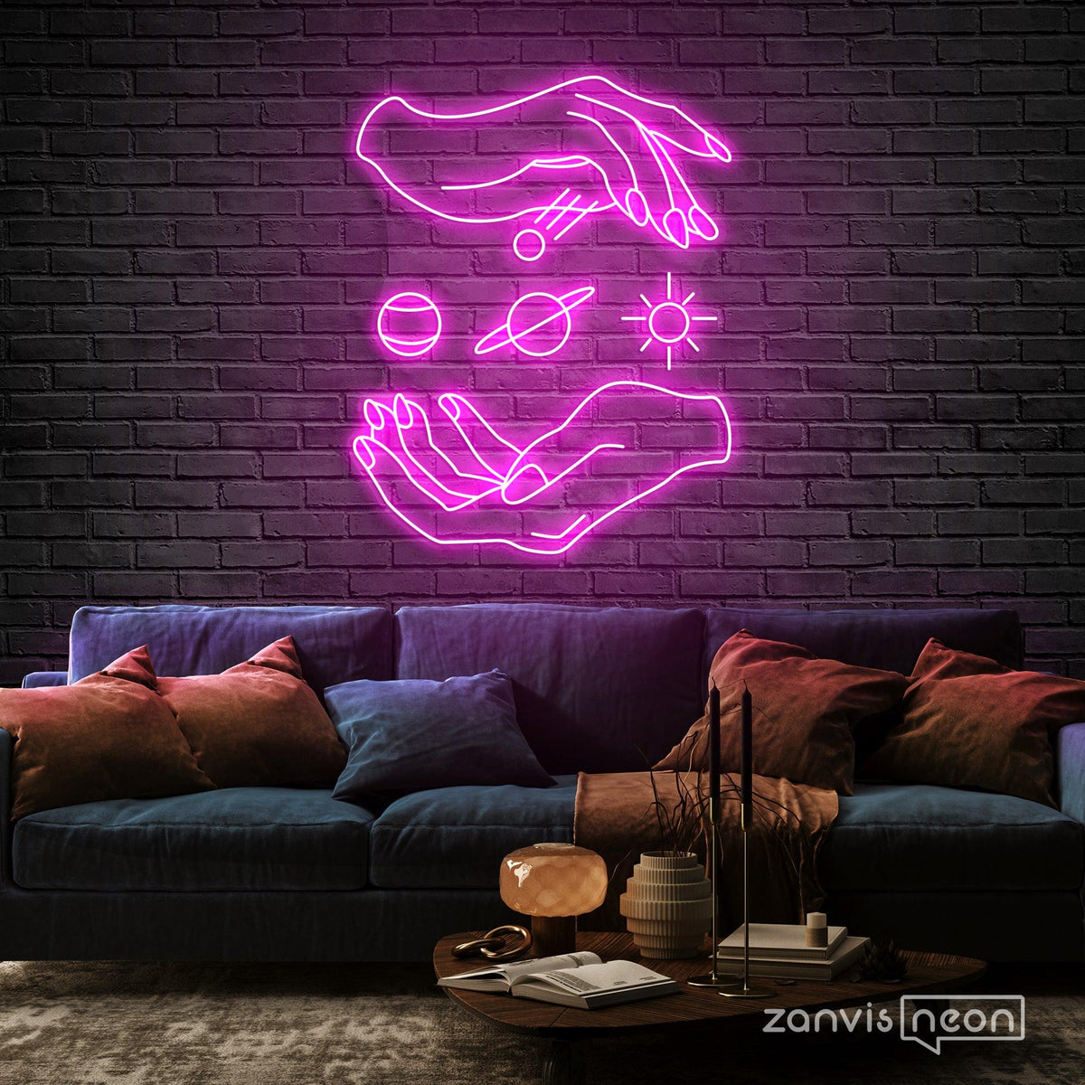 Magic Hands Neon Sign