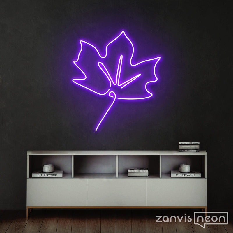 Maple Leaf Neon Sign - Custom Neon Signs | LED Neon Signs | Zanvis Neon®