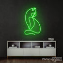 Minimalist Cat Neon Sign - Custom Neon Signs | LED Neon Signs | Zanvis Neon®