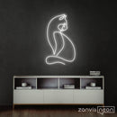 Minimalist Cat Neon Sign - Custom Neon Signs | LED Neon Signs | Zanvis Neon®