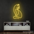 Minimalist Cat Neon Sign - Custom Neon Signs | LED Neon Signs | Zanvis Neon®