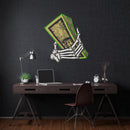 Money Hands Led Neon Acrylic Artwork - Custom Neon Signs | LED Neon Signs | Zanvis Neon®