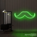 Moustache Neon Sign - Custom Neon Signs | LED Neon Signs | Zanvis Neon®