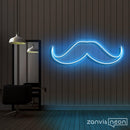 Moustache Neon Sign - Custom Neon Signs | LED Neon Signs | Zanvis Neon®