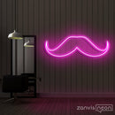 Moustache Neon Sign - Custom Neon Signs | LED Neon Signs | Zanvis Neon®