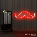 Moustache Neon Sign - Custom Neon Signs | LED Neon Signs | Zanvis Neon®