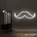 Moustache Neon Sign - Custom Neon Signs | LED Neon Signs | Zanvis Neon®