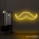 Moustache Neon Sign - Custom Neon Signs | LED Neon Signs | Zanvis Neon®