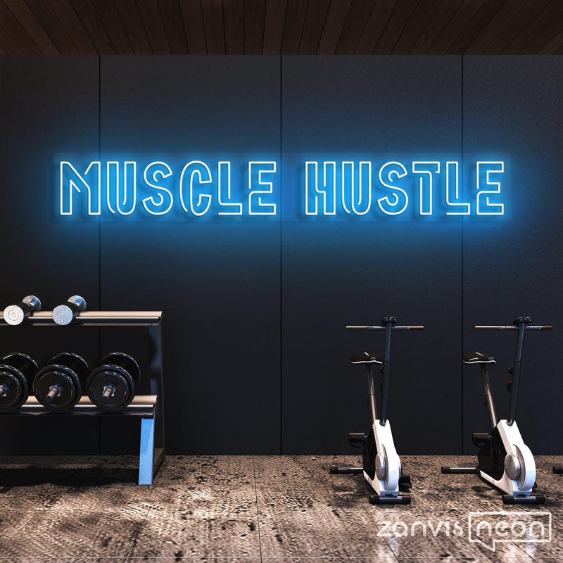 Muscle Hustle Neon Sign
