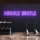 Muscle Hustle Neon Sign - Custom Neon Signs | LED Neon Signs | Zanvis Neon®