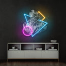 Neptune God of the Sea Led Neon Acrylic Artwork Zanvis Neon