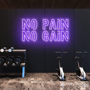 No Pain No Gain Neon Sign - Custom Neon Signs | LED Neon Signs | Zanvis Neon®
