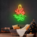 O Holy Night Christmas Neon Sign - Custom Neon Signs | LED Neon Signs | Zanvis Neon®