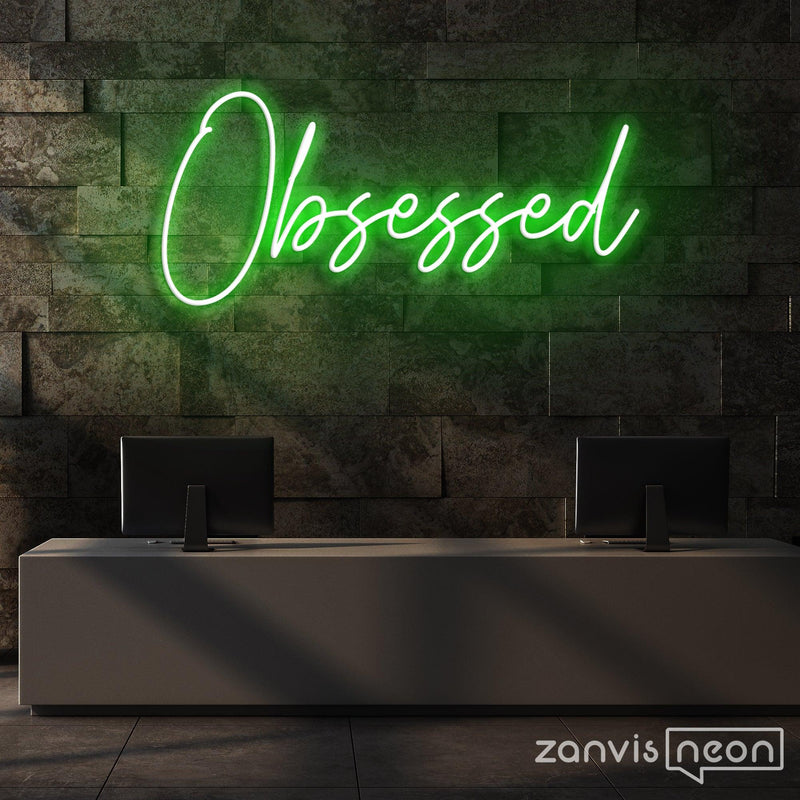 Obsessed Neon Sign - Custom Neon Signs | LED Neon Signs | Zanvis Neon®