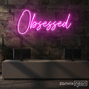 Obsessed Neon Sign - Custom Neon Signs | LED Neon Signs | Zanvis Neon®