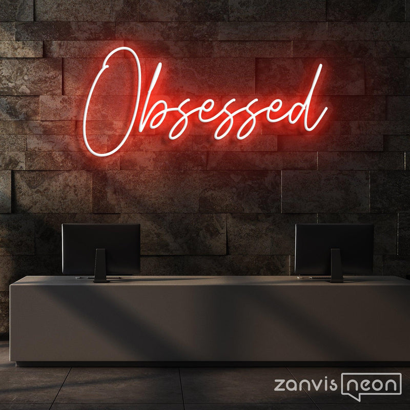 Obsessed Neon Sign - Custom Neon Signs | LED Neon Signs | Zanvis Neon®