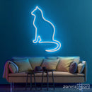 Peaceful Cat Neon Sign - Custom Neon Signs | LED Neon Signs | Zanvis Neon®