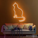 Peaceful Cat Neon Sign - Custom Neon Signs | LED Neon Signs | Zanvis Neon®