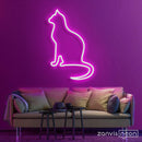 Peaceful Cat Neon Sign - Custom Neon Signs | LED Neon Signs | Zanvis Neon®