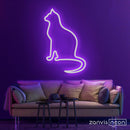 Peaceful Cat Neon Sign - Custom Neon Signs | LED Neon Signs | Zanvis Neon®