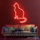 Peaceful Cat Neon Sign - Custom Neon Signs | LED Neon Signs | Zanvis Neon®