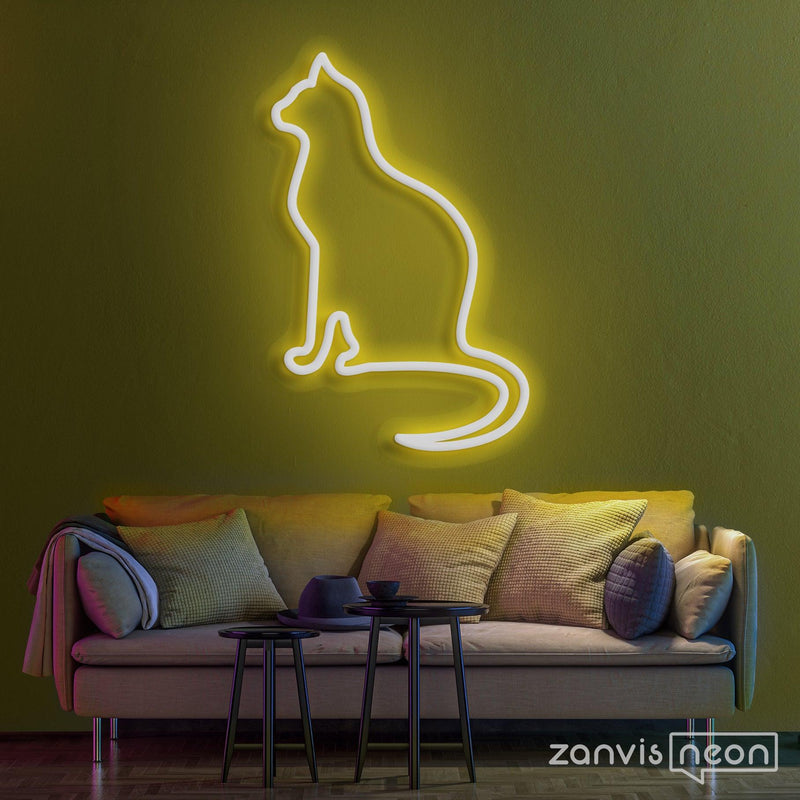 Peaceful Cat Neon Sign