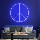 Peace Neon Sign - Custom Neon Signs | LED Neon Signs | Zanvis Neon®