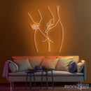 Peachy Female Neon Sign - Custom Neon Signs | LED Neon Signs | Zanvis Neon®