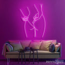 Peachy Female Neon Sign - Custom Neon Signs | LED Neon Signs | Zanvis Neon®