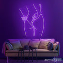 Peachy Female Neon Sign - Custom Neon Signs | LED Neon Signs | Zanvis Neon®