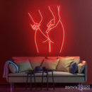 Peachy Female Neon Sign - Custom Neon Signs | LED Neon Signs | Zanvis Neon®