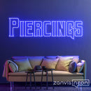 Piercings Neon Sign - Custom Neon Signs | LED Neon Signs | Zanvis Neon®