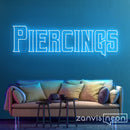 Piercings Neon Sign - Custom Neon Signs | LED Neon Signs | Zanvis Neon®