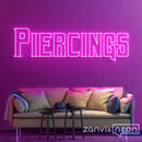 Piercings Neon Sign - Custom Neon Signs | LED Neon Signs | Zanvis Neon®