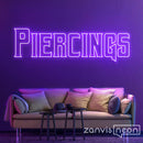 Piercings Neon Sign - Custom Neon Signs | LED Neon Signs | Zanvis Neon®