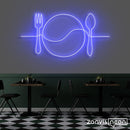 Plate Line Art Neon Sign - Custom Neon Signs | LED Neon Signs | Zanvis Neon®