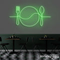 Plate Line Art Neon Sign - Custom Neon Signs | LED Neon Signs | Zanvis Neon®