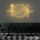 Plate Line Art Neon Sign - Custom Neon Signs | LED Neon Signs | Zanvis Neon®