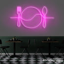 Plate Line Art Neon Sign - Custom Neon Signs | LED Neon Signs | Zanvis Neon®