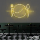 Plate Line Art Neon Sign - Custom Neon Signs | LED Neon Signs | Zanvis Neon®