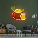 Pot of Gold and Beer St Patrick Day LED Neon Signs - Custom Neon Signs | LED Neon Signs | Zanvis Neon®