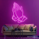 Praying Hands Neon Sign - Custom Neon Signs | LED Neon Signs | Zanvis Neon®