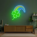 Rainbow Four-leaf Clover St Patrick Day LED Neon Signs - Custom Neon Signs | LED Neon Signs | Zanvis Neon®